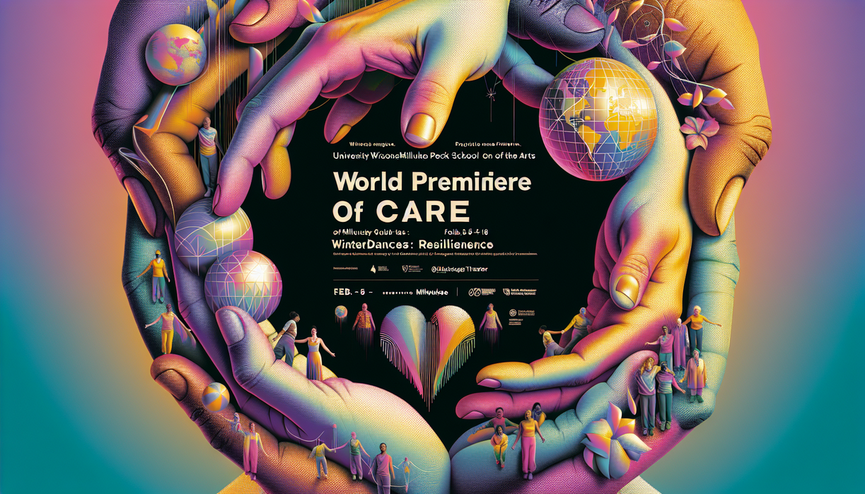 alt_text: Dancers perform on stage in an energetic display for Winterdances amid vibrant lighting.