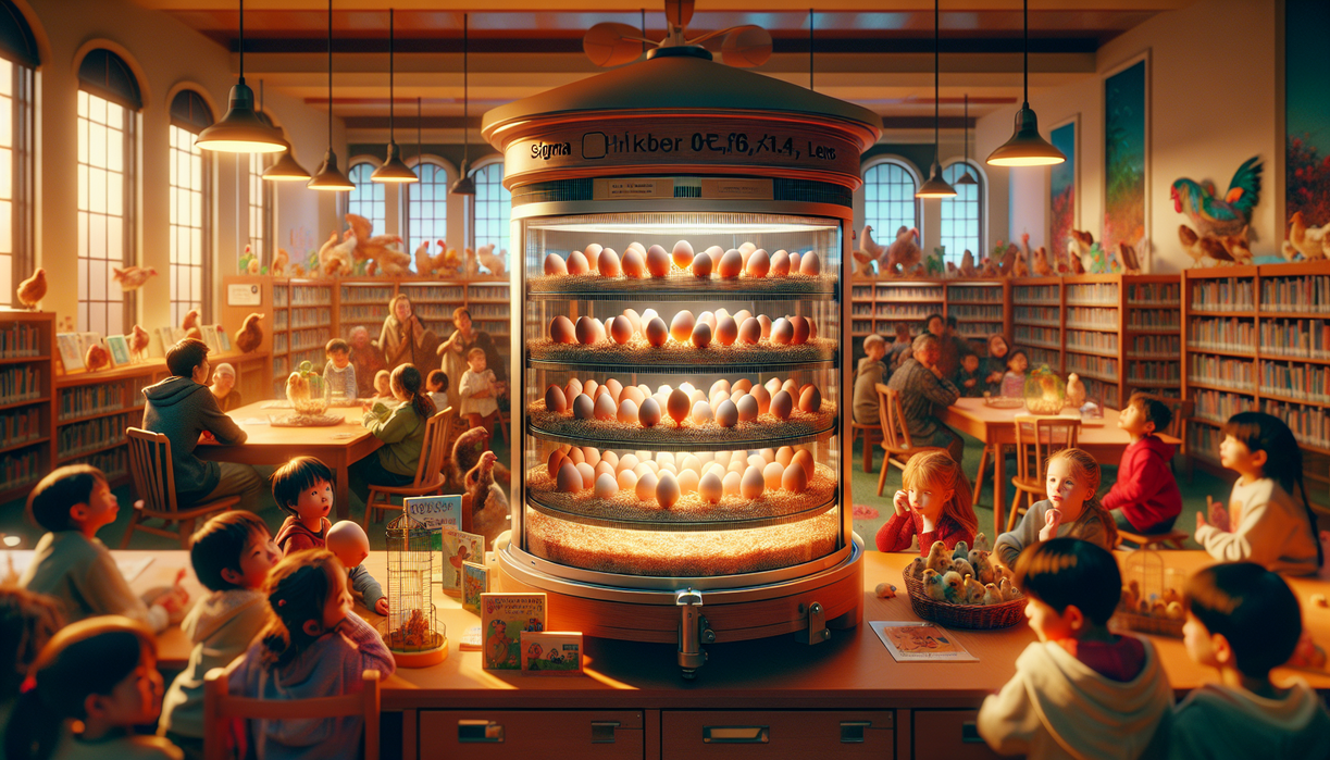 alt_text: A community gathers eagerly as eggs are about to hatch during a local storytime event.