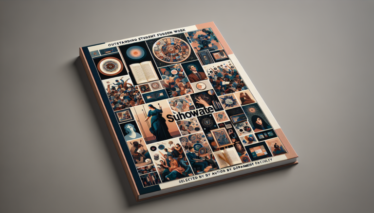 alt_text: "Students engaged in art creation, vibrant pieces displayed around a lively classroom setting."