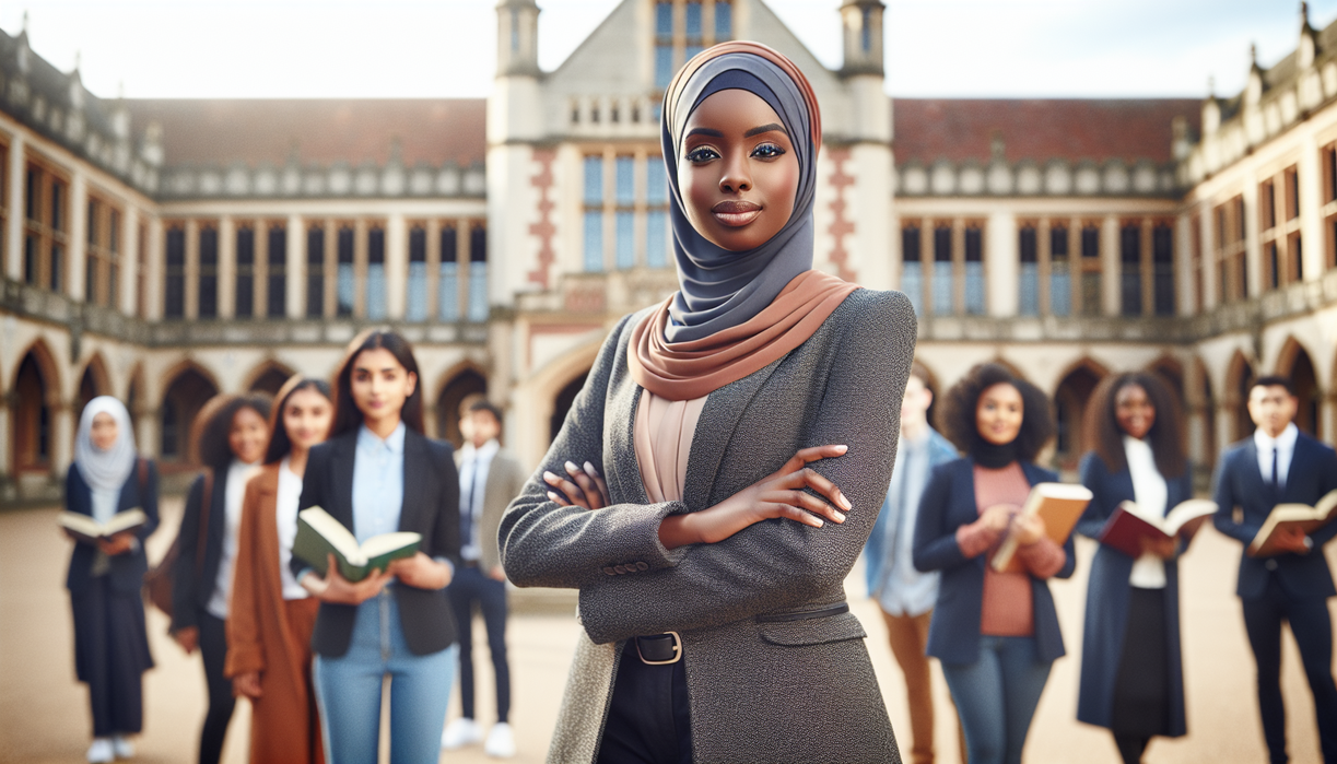 alt_text: "Sign reads 'Leading With Content Context' at St. Thomas campus event."