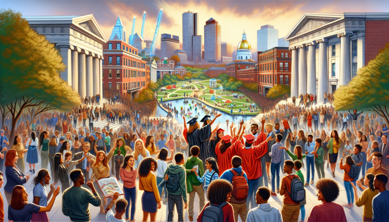 alt_text: "Massachusetts Early College Revolution logo with an educational theme and bold colors."