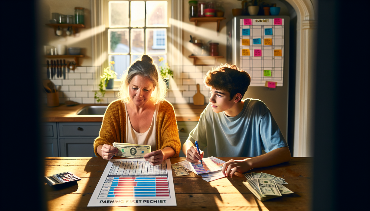 alt_text: Parent multitasks, balancing work calls and driving, with child in the backseat.