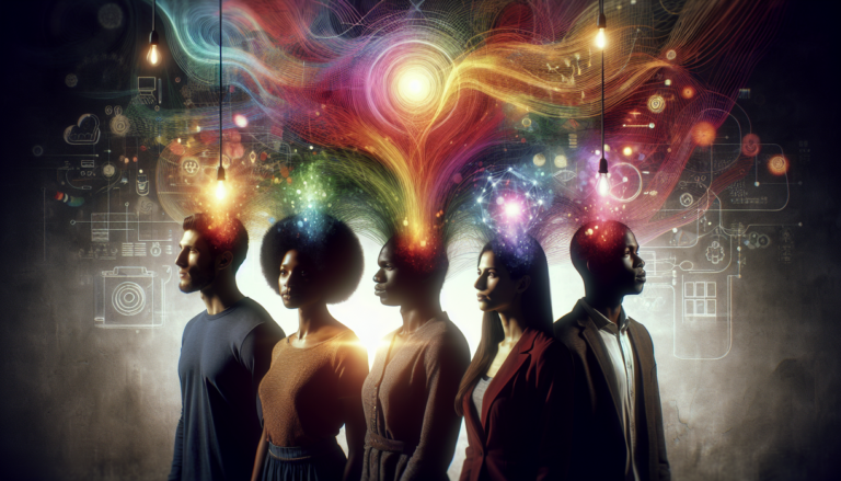 alt_text: A magnifying glass highlights "Hidden Genius" within a US news headline, symbolizing discovery.