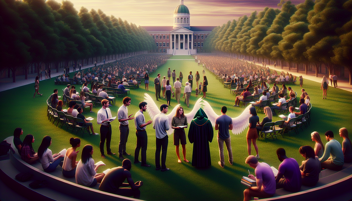 alt_text: Alumni mentoring students, symbolizing the impact of guidance on creating lasting legacies.